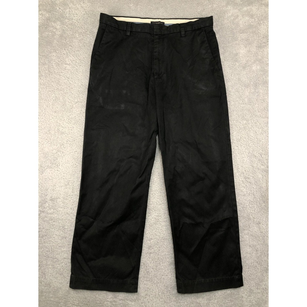 Banana Republic Pants Mens 36x30 Black Dawson Chino *Flaw